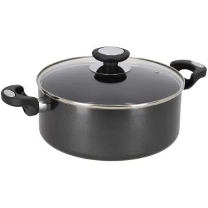 Beka Pro Induc Kookpan Met Glazen Deksel 24 Cm Zwart